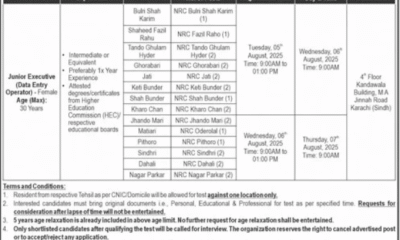 Junior Executive (Data Entry Operator) - Female Only